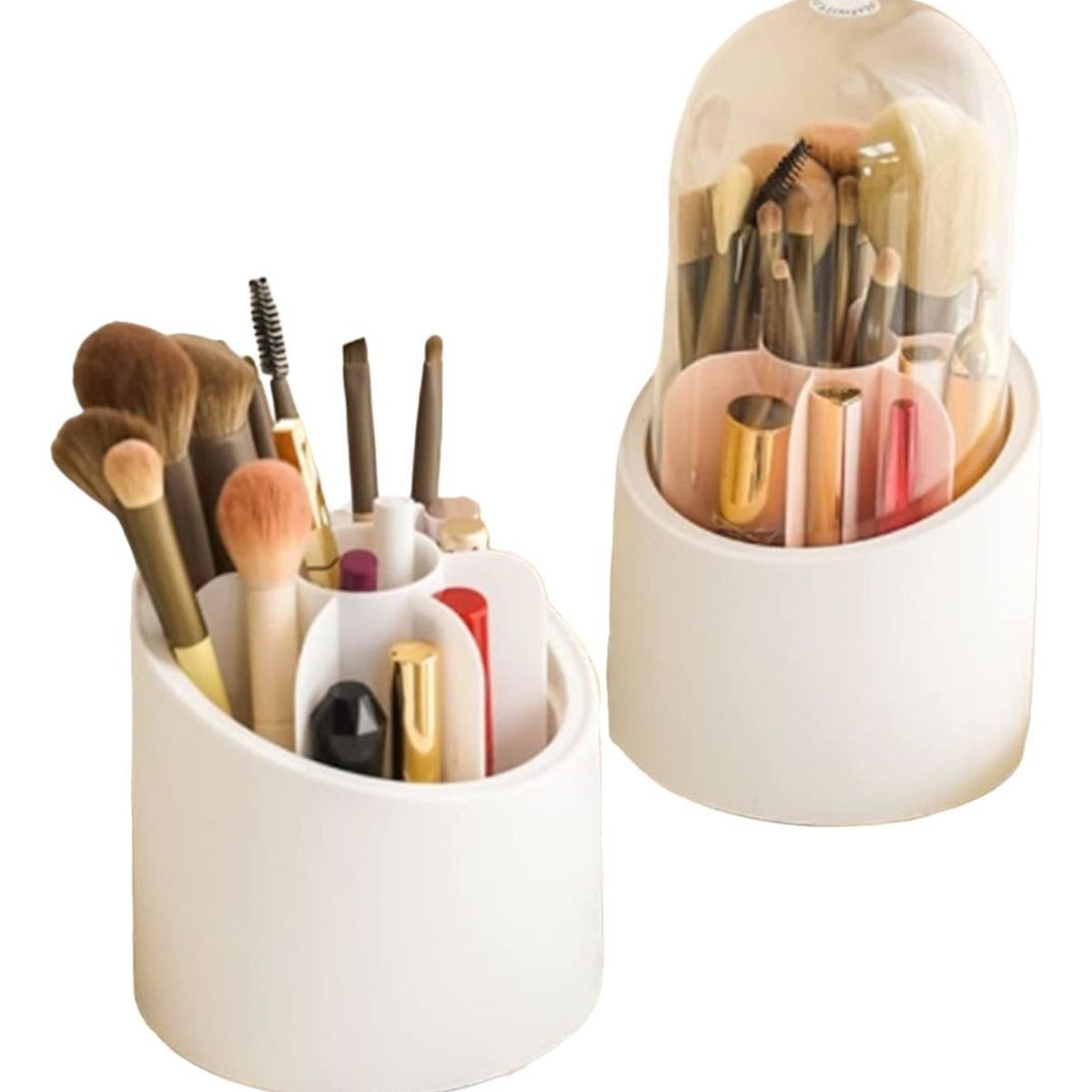 GENERICO - Organizador De Brochas De Maquillaje Base Giratoria 360º