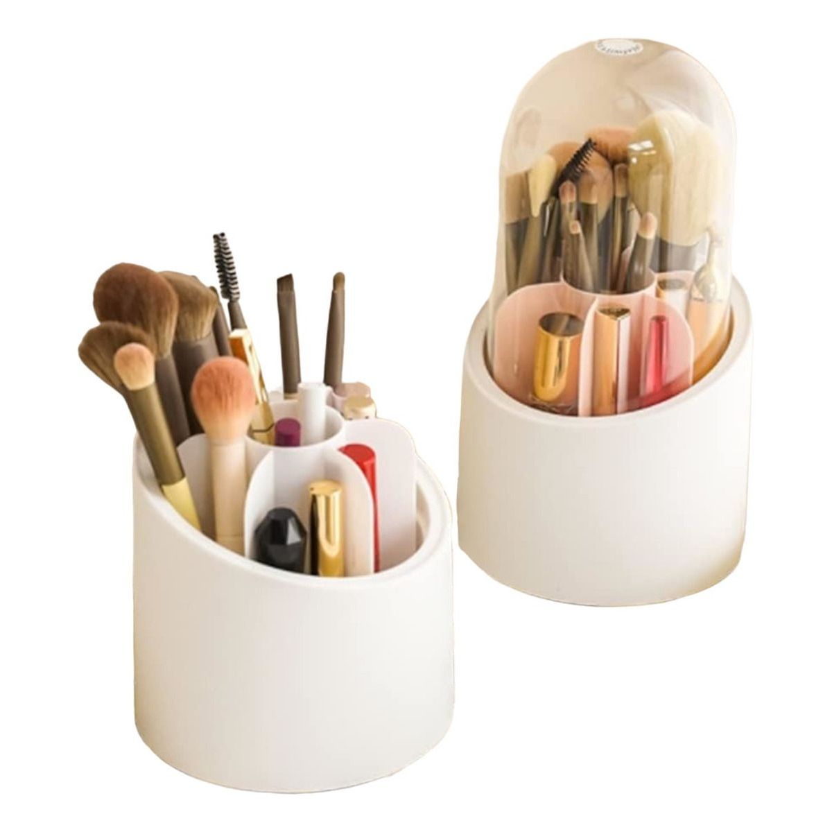 GENERICO - Organizador De Brochas De Maquillaje Base Giratoria 360º