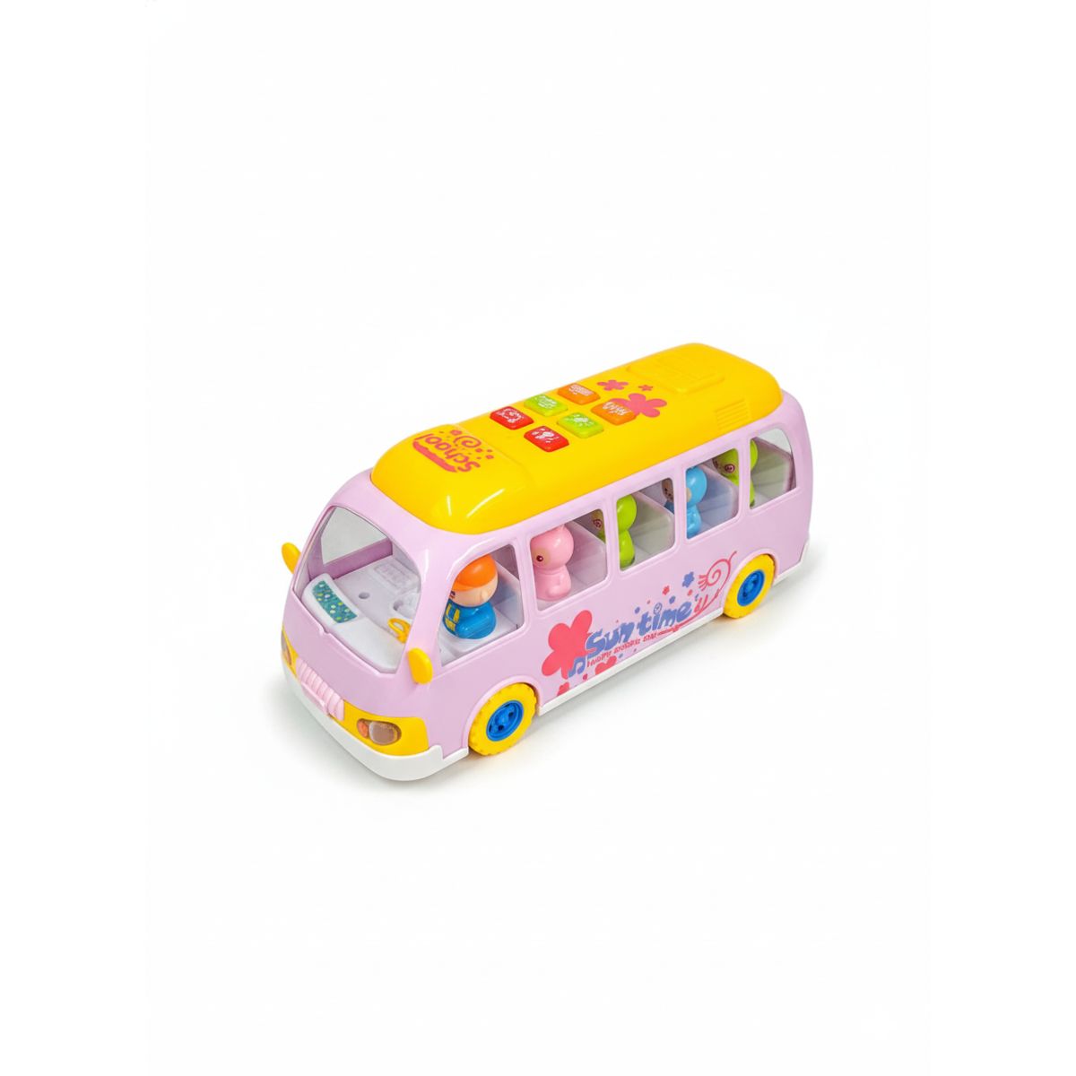 SWISSHOME DR HOFFMAN - JUGUETE DE BUS ESCOLAR MUSICAL SONIDOS Y MELODIAS
