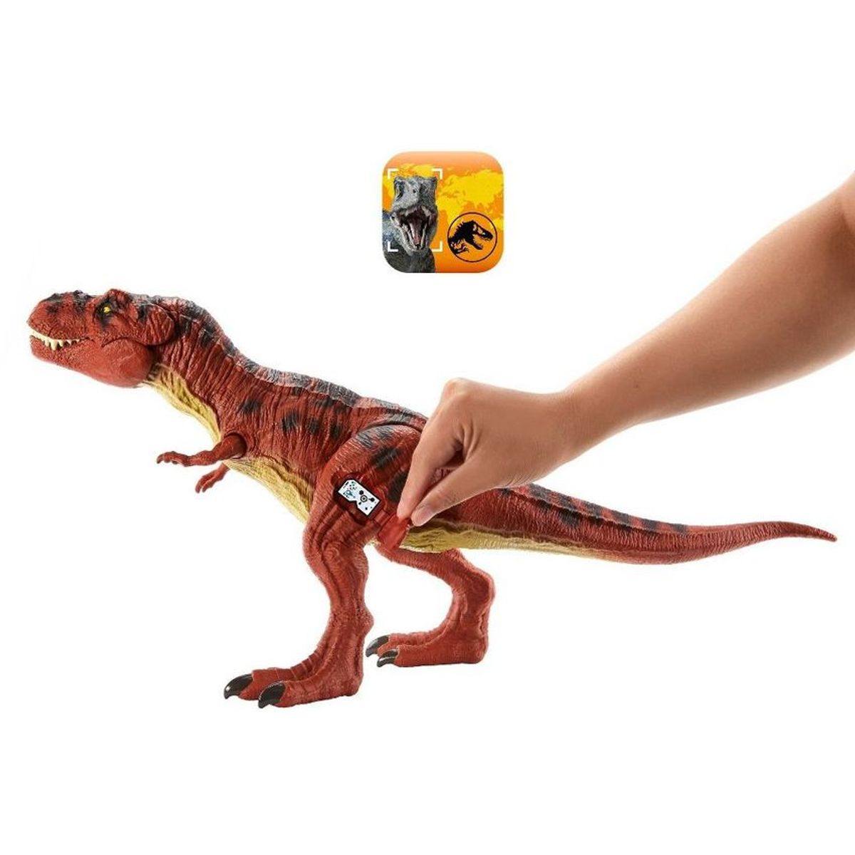 MATTEL - Dinosaurio Jurassic World Tyrannosaurus Rex sensación real