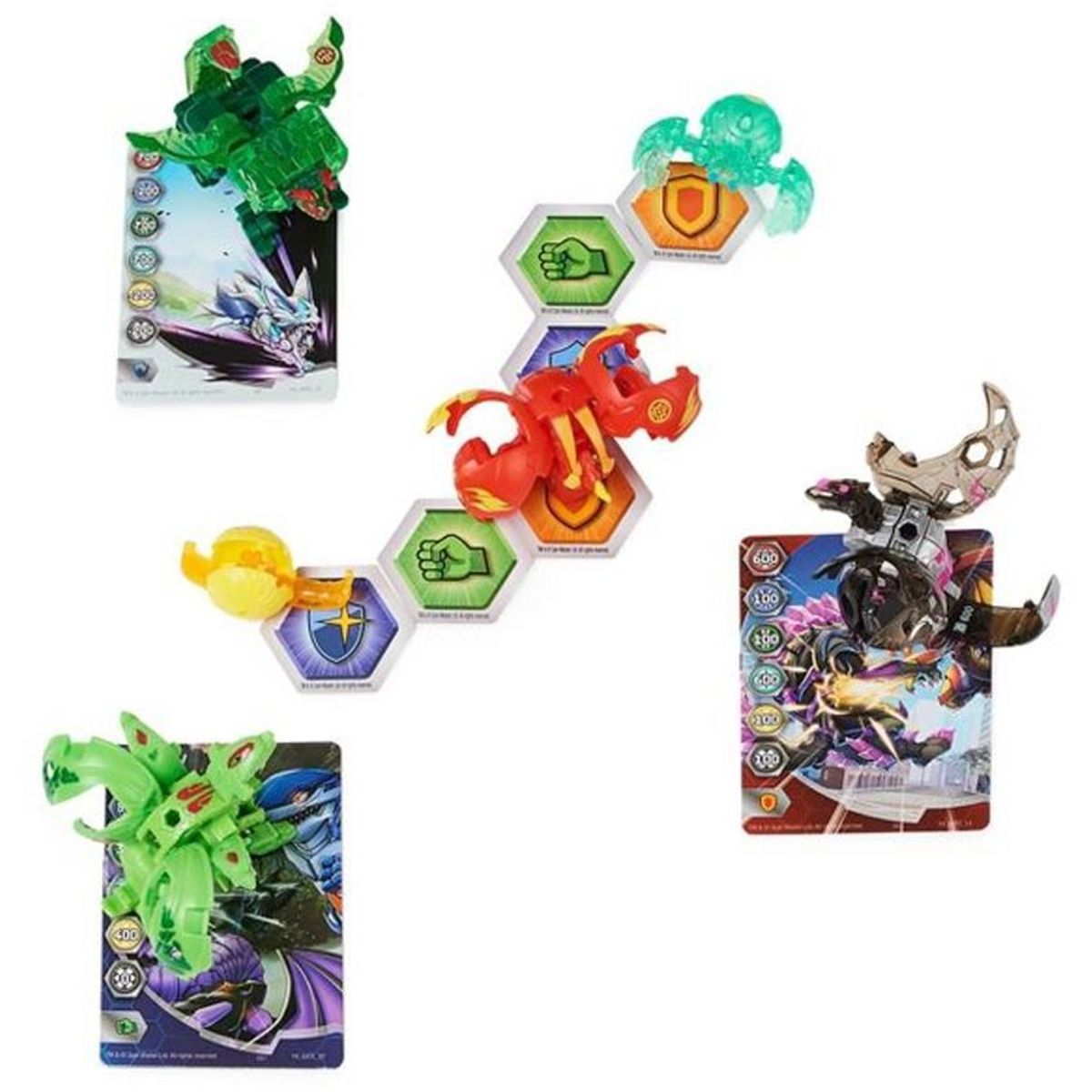 BAKUGAN - Bakugan evolucion dragonoid y sluggler batalla paquete de ataque