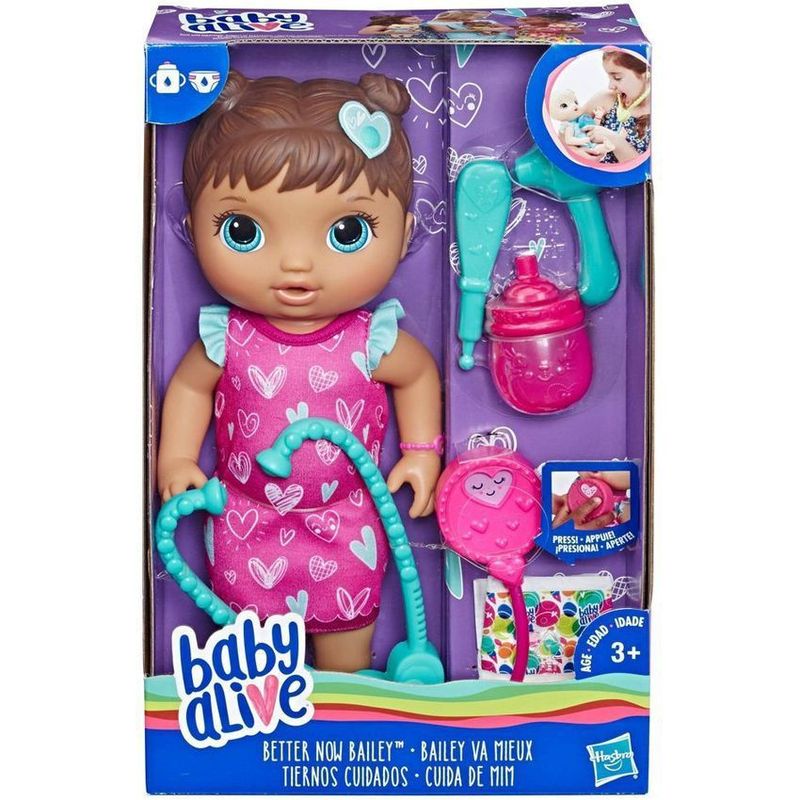 BABY ALIVE - Muñeca baby alive tiernos cuidados cuida de mim