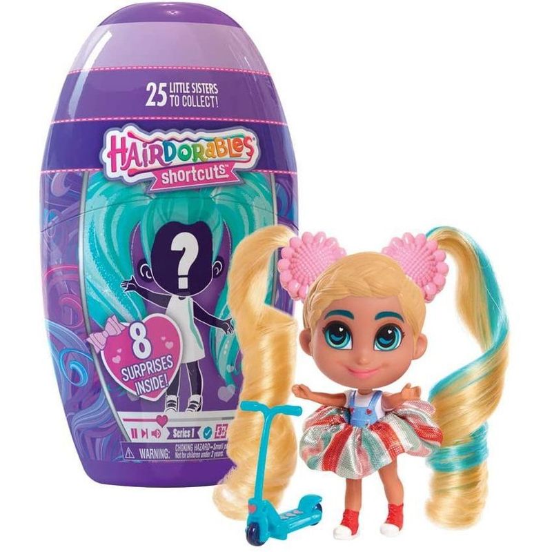 HAIRDORABLES - Muñeca sorpresa hairdorables short cuts hermanitas
