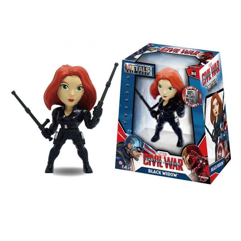 DISNEY - Muñeco figuras de marvel black widow metal figura surtido
