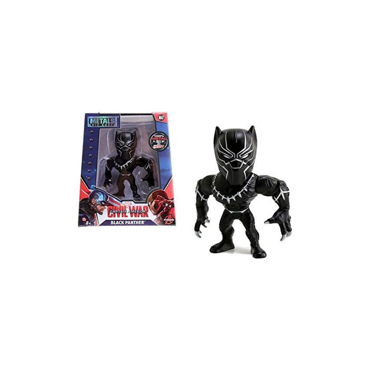 DISNEY - Juguete muñeco  figuras  pantera negra marvel metal