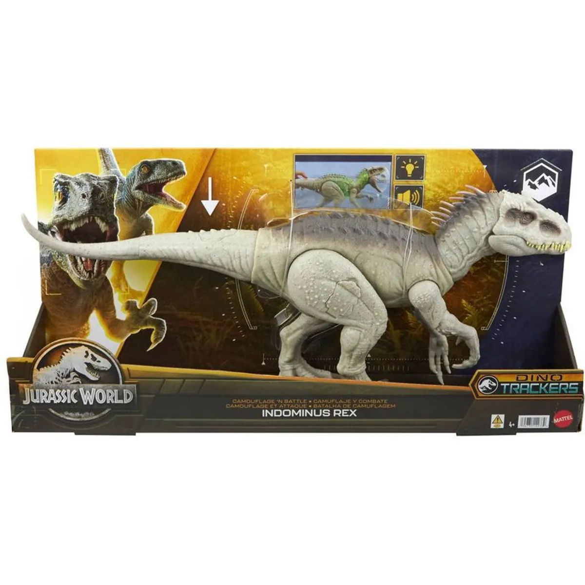 JURASSIC WORLD - Figura de acción de camuflaje indominus rex  jurassic world
