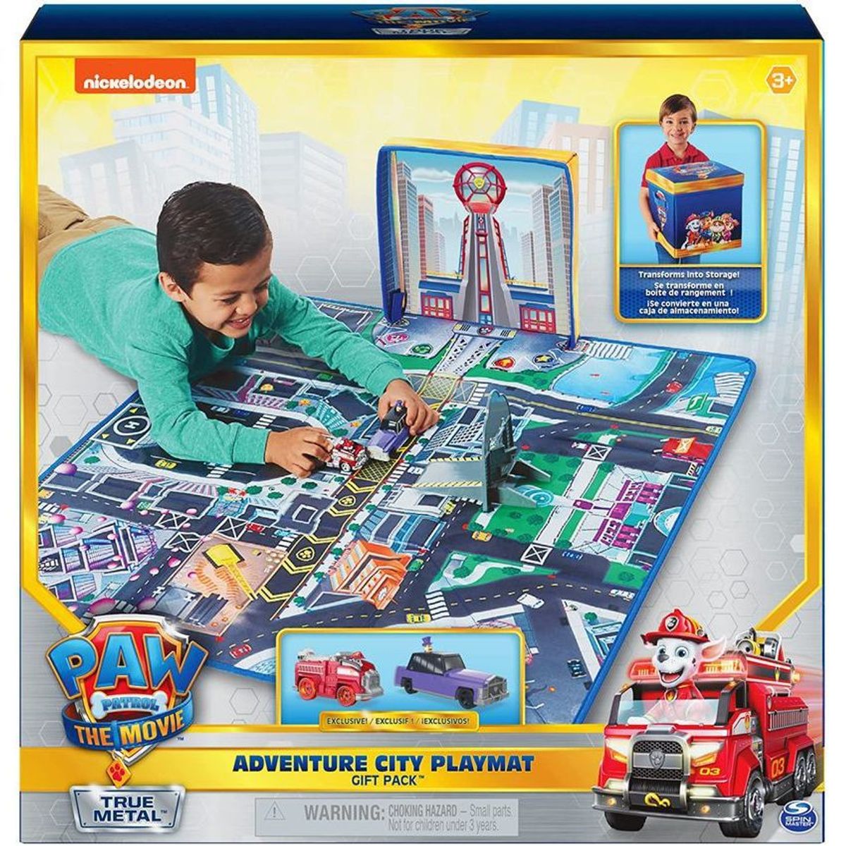 SPIN MASTER - Alfombra tapete paw patrol true metal adventure city