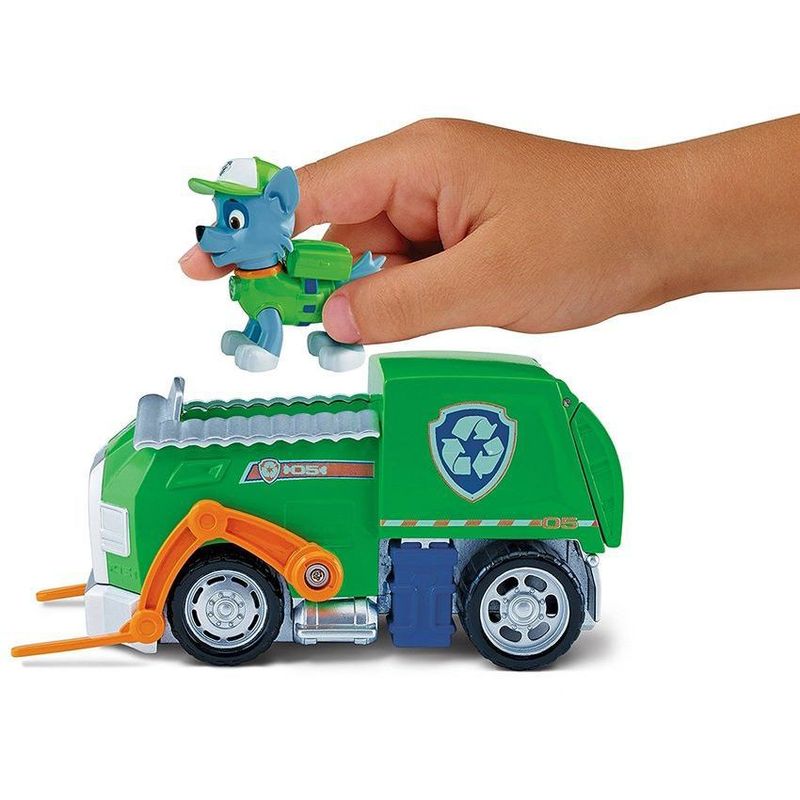 SPIN MASTER - Patrulla cachorros canina paw patrol vehiculo con figura rocky´s