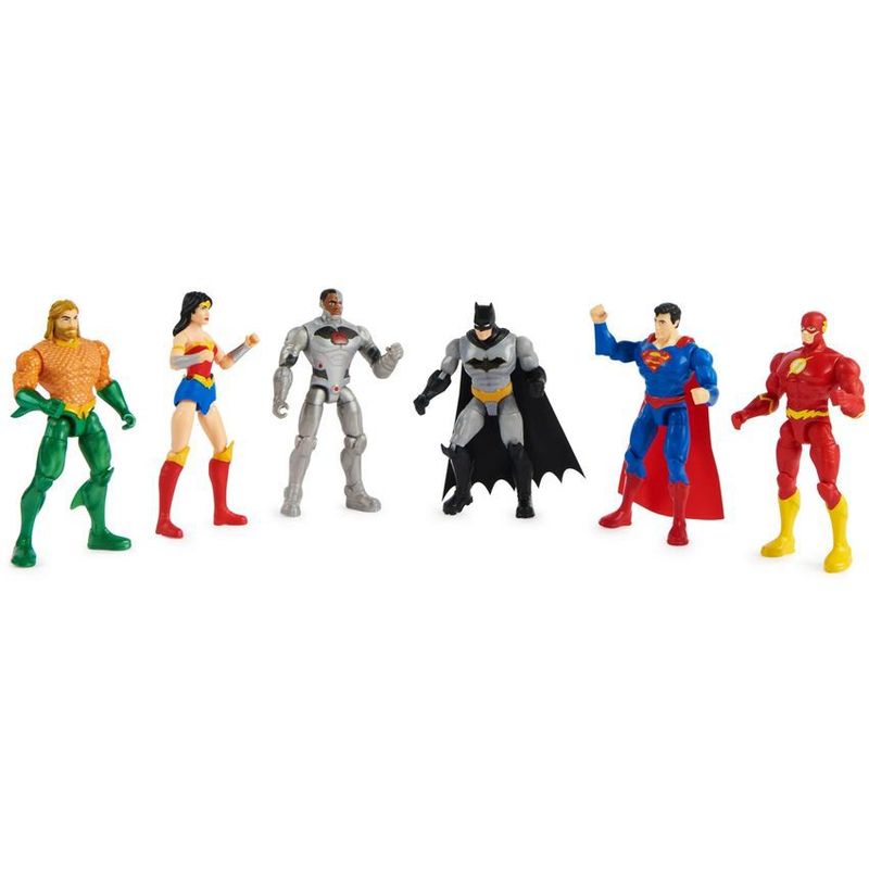 SPIN MASTER - Figuras dc comic liga de la justicia x6