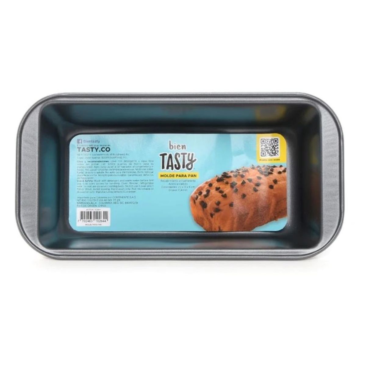 TASTY - Molde para pan tasty acero 25x13x6cm