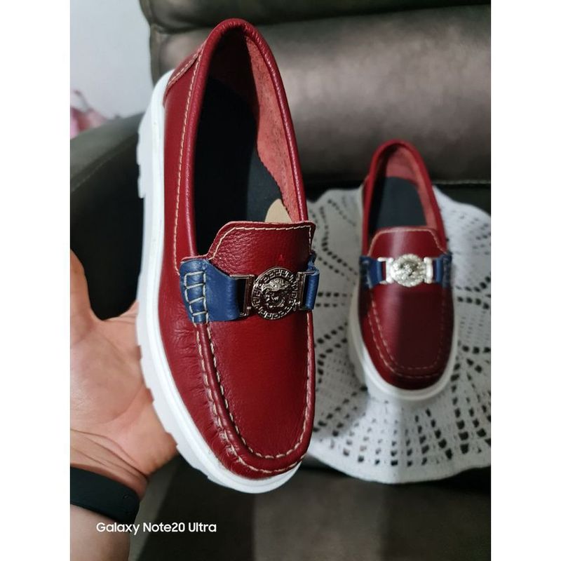 GENERICO - PRECIOSOS MOCASINES EN CUERO ROJOS EN CUERO GARANTIZADO