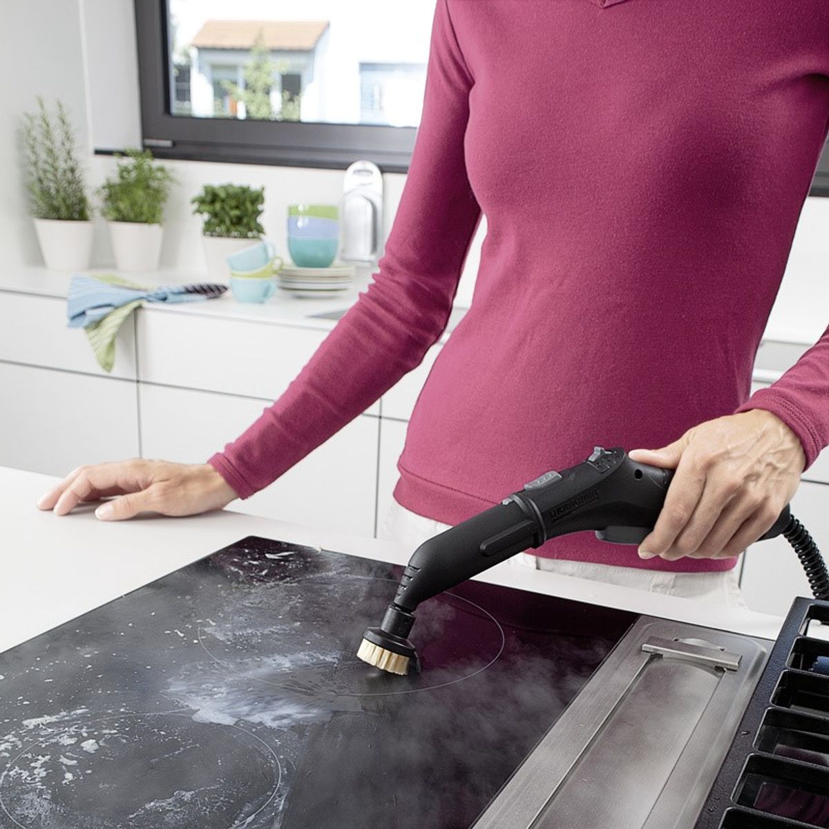 KARCHER - Kit de cepillos circulares quita suciedades para limpiadoras a vapor Karcher