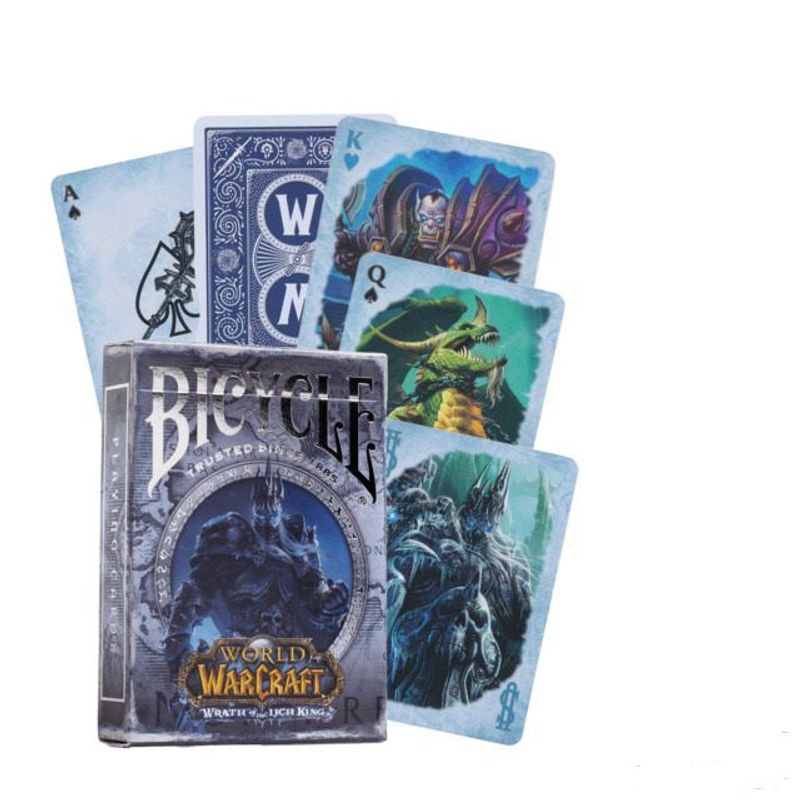 BICYCLE - Cartas Poker Bicycle Azul World Of Warcraft Lich King Wow Naipes
