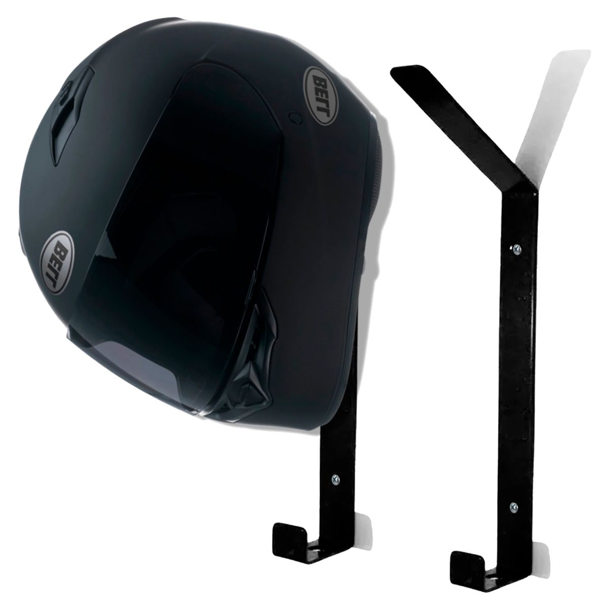 GENERICO - Base Soporte Para Casco Chaqueta De Moto Metal