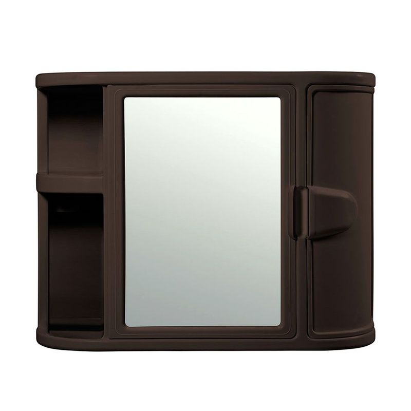 RIMAX - Gabinete Para Baño Con Espejo Wengue Rimax