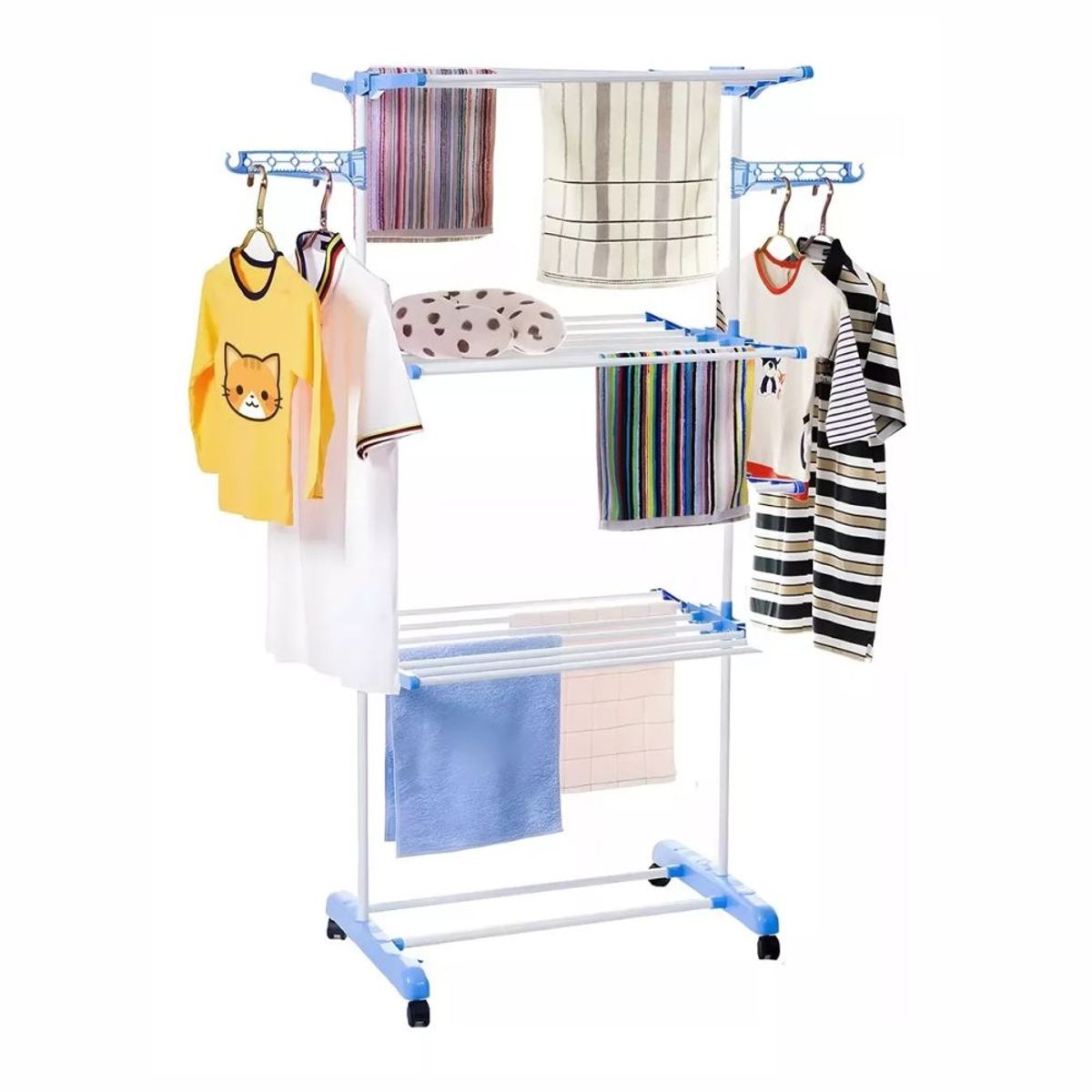 GENERICO - Zapatero Y Perchero Organizador De Ropa 3 Niveles Hanger