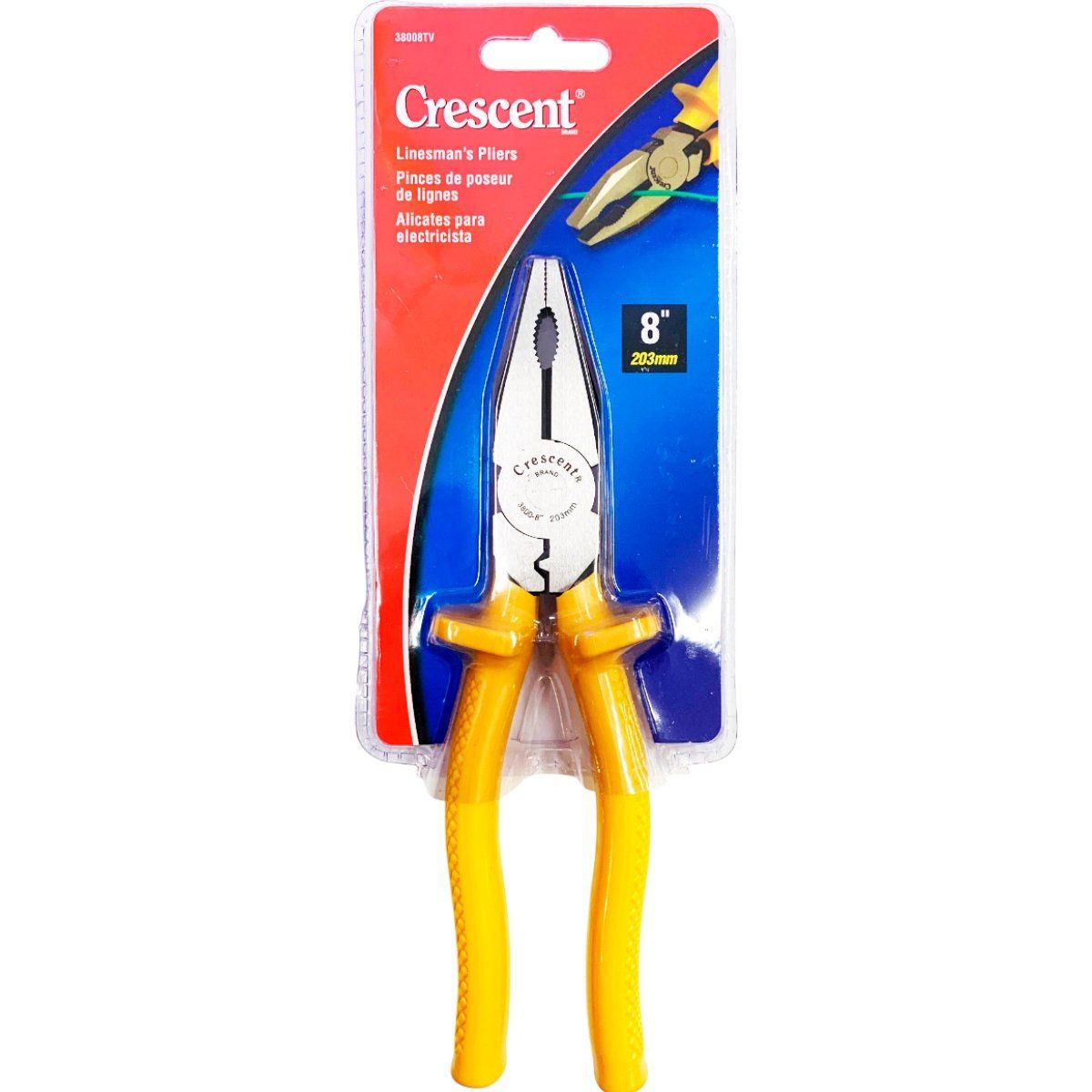 CRESCENT - Alicate Electricista 8  Aislado 1000v 3800-8tv