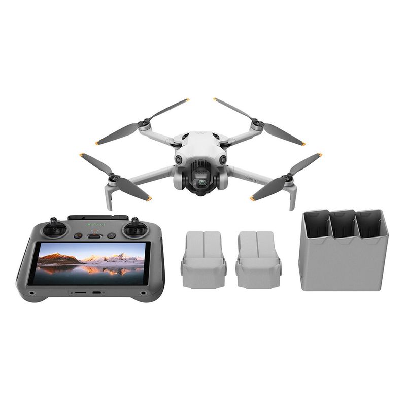 DJI - Drone DJI Mini 4 Pro RC 2 Fly More Combo Plus 48 MP 4K 45 min Batería