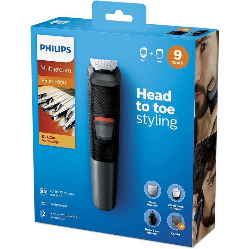 PHILIPS - Maquina cortadora de pelo y afeitadora philips multigroom 9 en 1