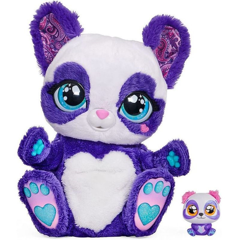 SPIN MASTER - Peluche interactivo panda-roo peek-a-roo y bebé sorpresa