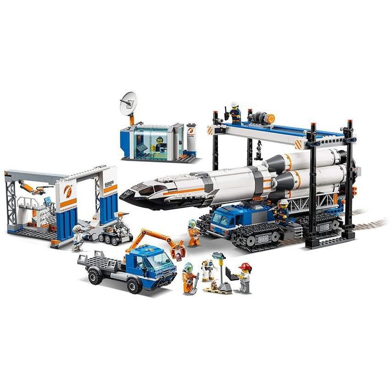 LEGO - Lego city 60229 ensamblaje y transporte del cohete 1055 pzs