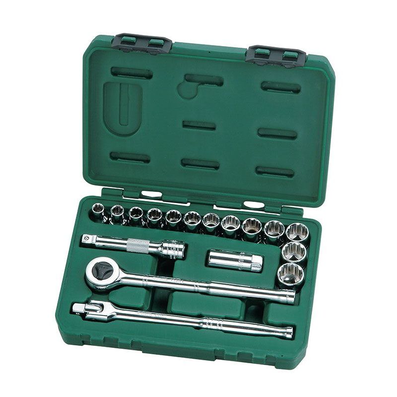 SATA - LLAVES COPA CUADRANTE 1/2" DE 10-24MM JUEGO 17PZS