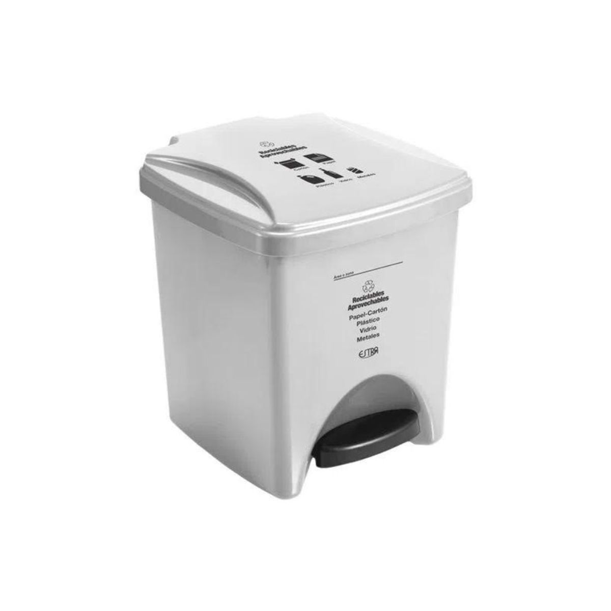 ESTRA - Estra Caneca De Pedal 20 Lt Blanca Marcada