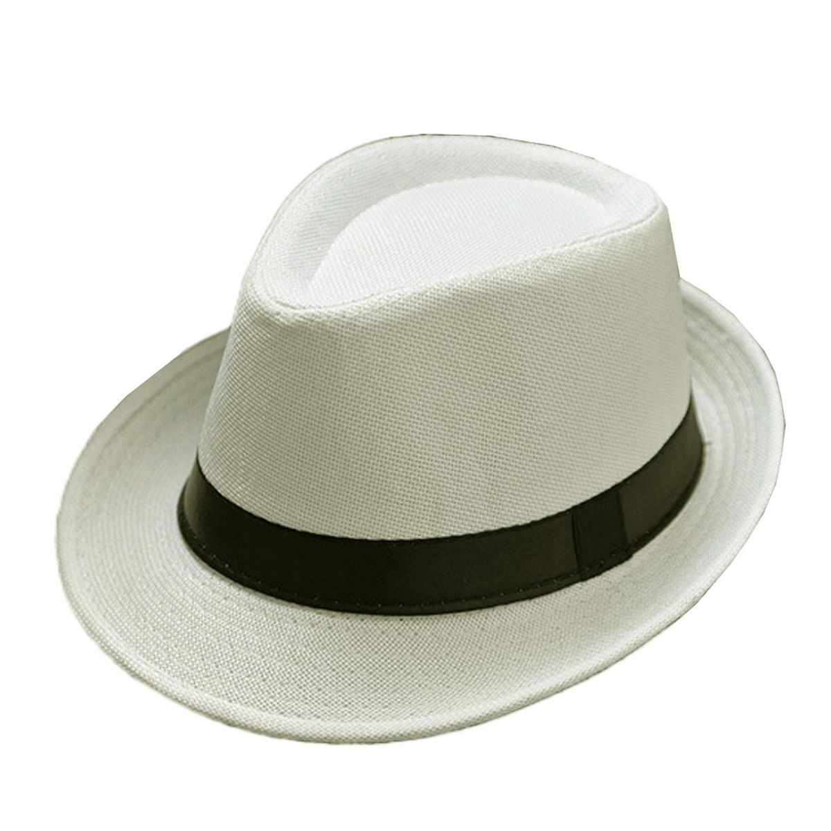 VELBROS - Sombrero Fedora Gardel Gorro Hombre Mujer Playa Sol - Crema