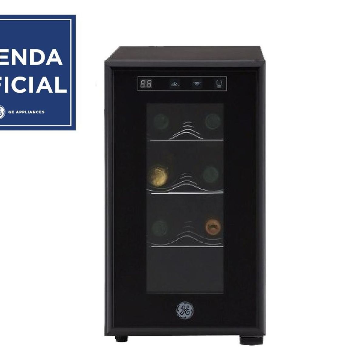 GENERAL ELECTRIC - Cava de vinos 8 botellas con panel digital ge - gw8xdbb