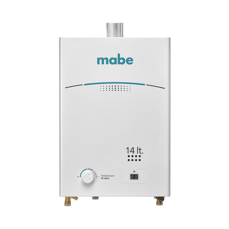 MABE - Calentador de paso 14 litros blanco mabe cmd14tfbc