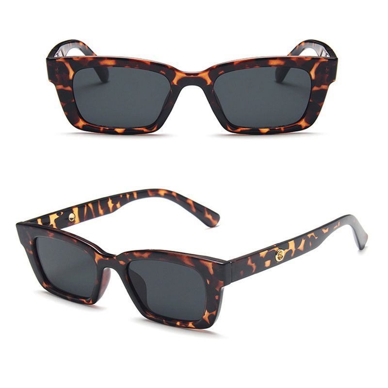 GENERICO - Gafas de Sol Rectangulares para Mujer Moda Animal Print