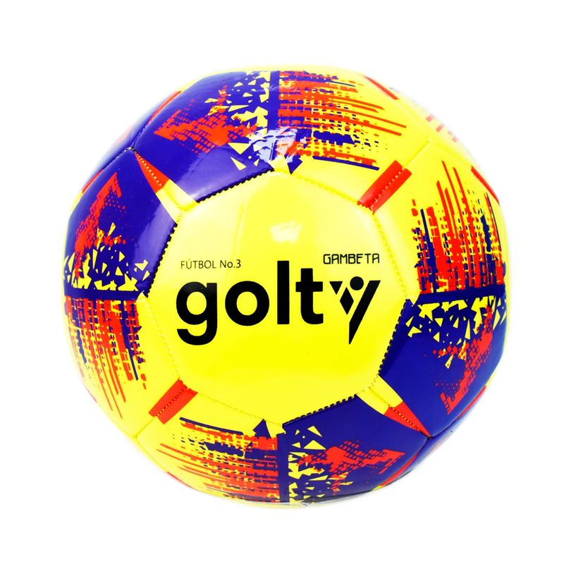 GOLTY - BALÓN DE FÚTBOL PARA NIÑOS GOLTY GAMBETA III No3 AMARILLO