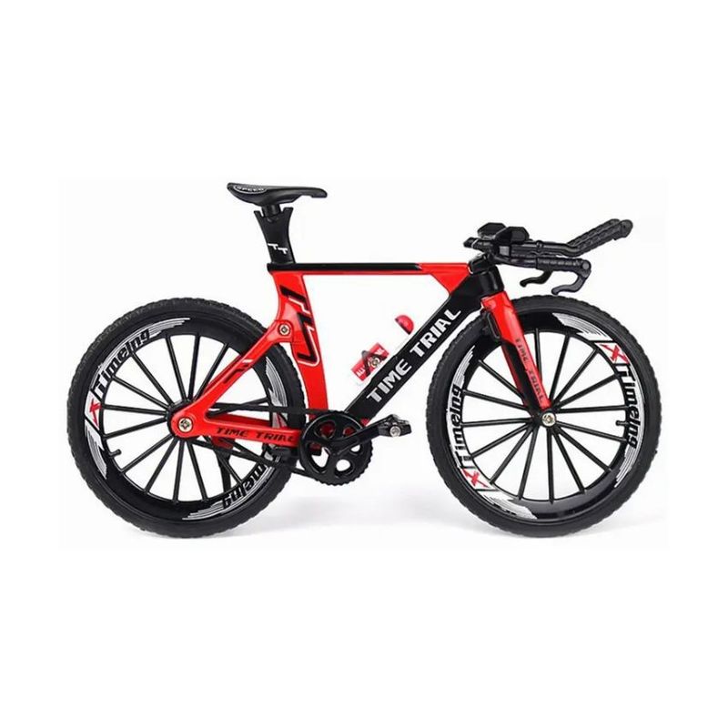 GENERICO - Bicicleta miniatura bicicleta a escala de montaña Roja