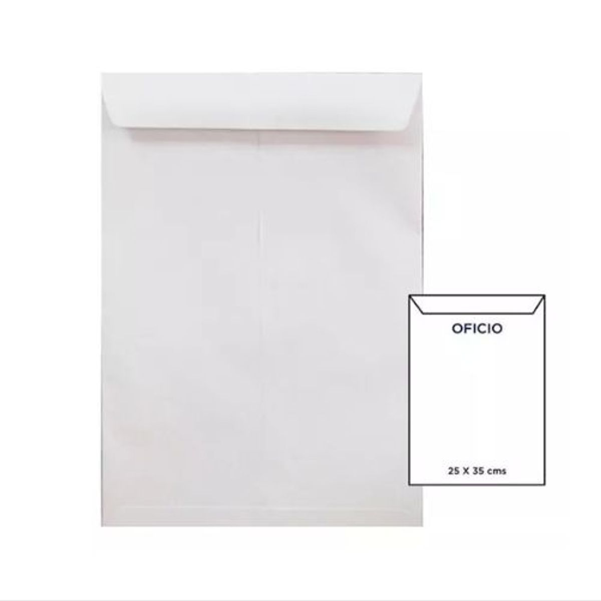 PAPEL DE PUNTO - Sobre Blanco Catálogo Tamaño Oficio Paq X 100