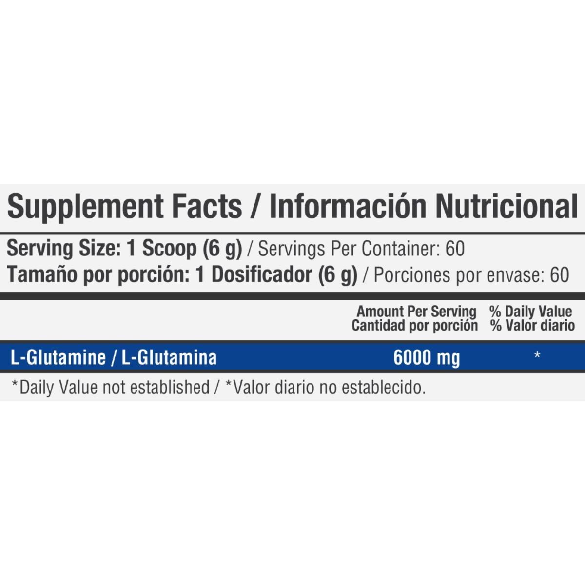 HEALTHY SPORTS - L-glutamine 6000mg 360gr healthy sports