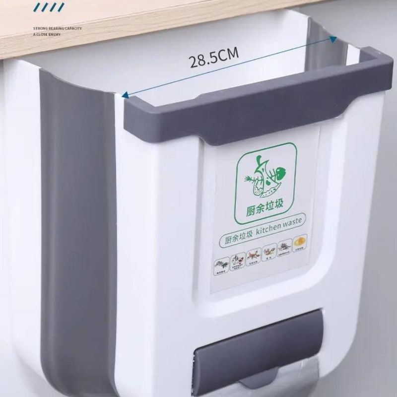GENERICO - Caneca Basurero Colgante Plegable Papelera Multiusos Cocina Oficina