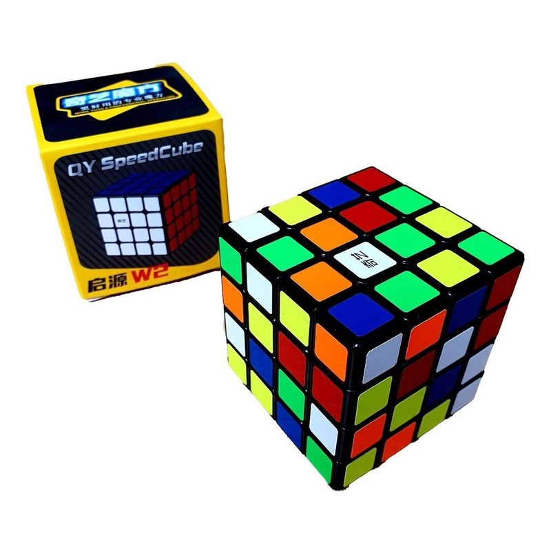 QIYI - Cubo Rubik Qiyuan 4x4 Profesional Qiyi SpeedCube - Negro