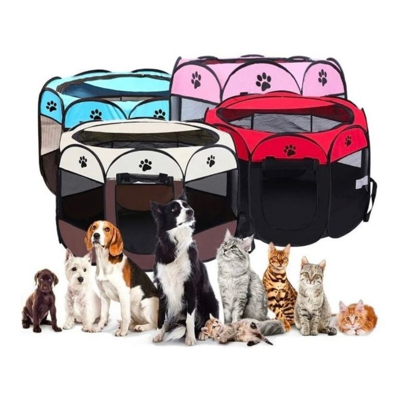 GENERICO - Corral Plegable Para Perro Y Gato Casa Jaula Tienda Portail