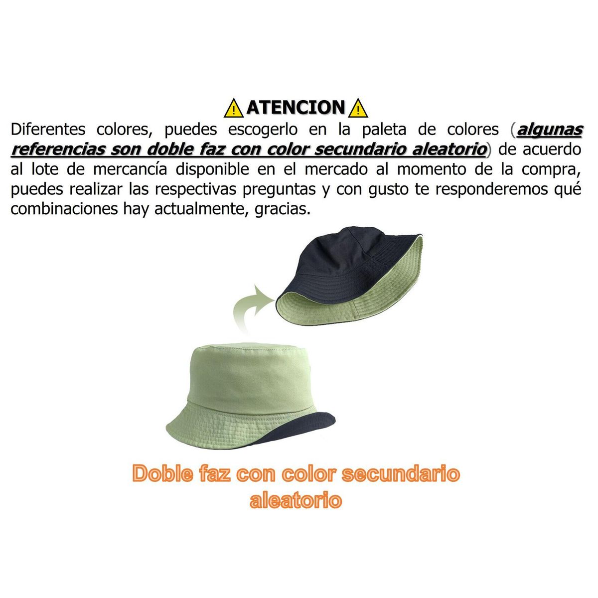 VELBROS - Gorro Pesquero Pescador Bucket Hat Sombrero Hombre Mujer Sol - Verde claro