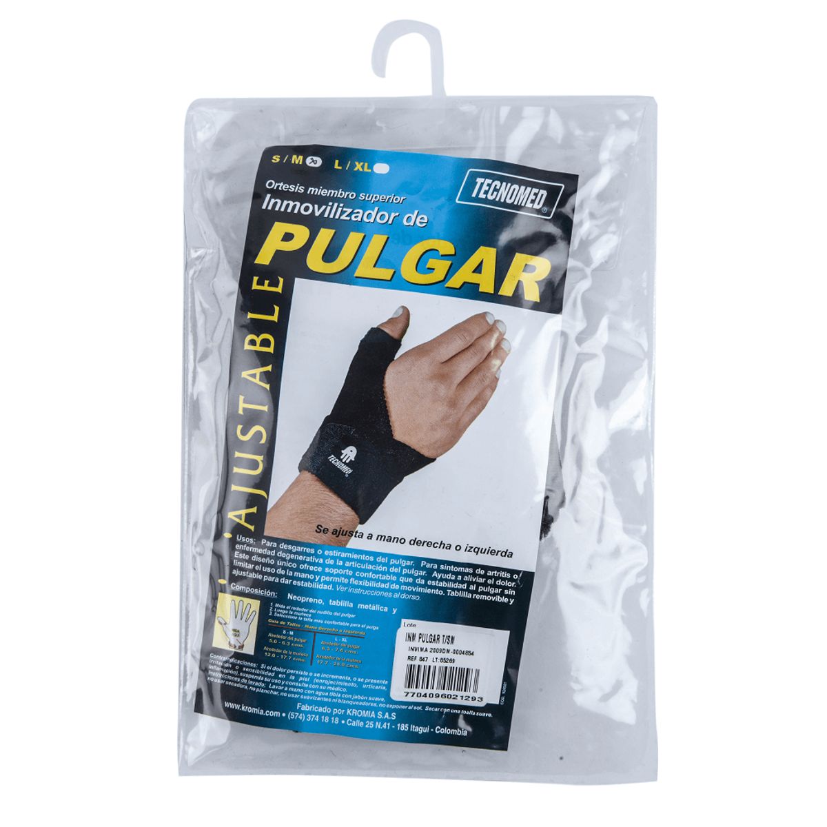 TECNOMED - Inmovilizador De Pulgar Tecnomed T. S/m