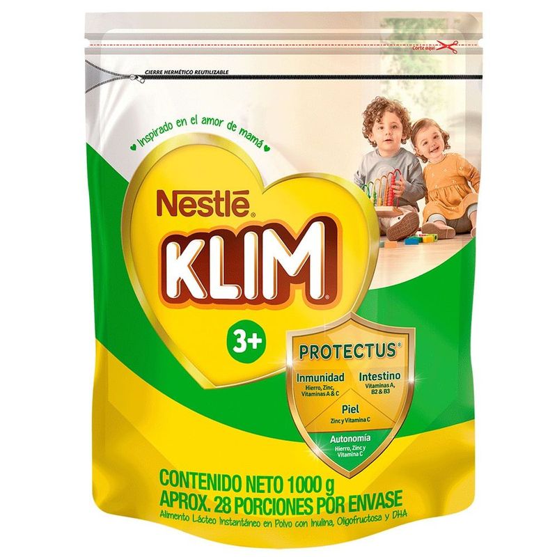GENERICO - Leche Klim 3+(3-5 Años) Fortilearn Bolsa X 1000gr