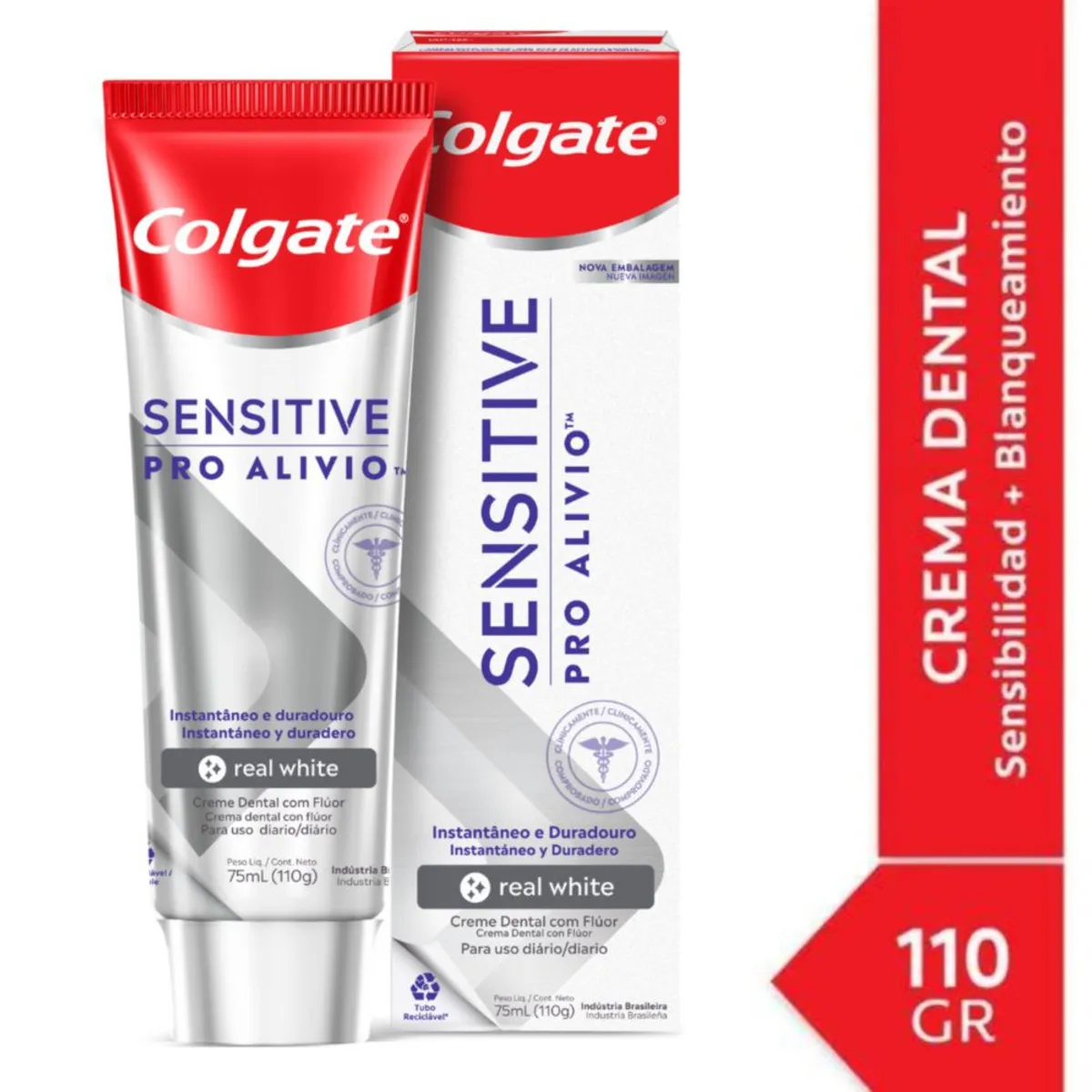 COLGATE - Crema Dental Colgate Sensitive Pro Alivio Real White X 110g