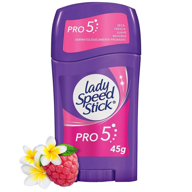 LADY SPEED STICK - Desodorante Lady Speed Stick Pro-5 en 1 Barra X 45g