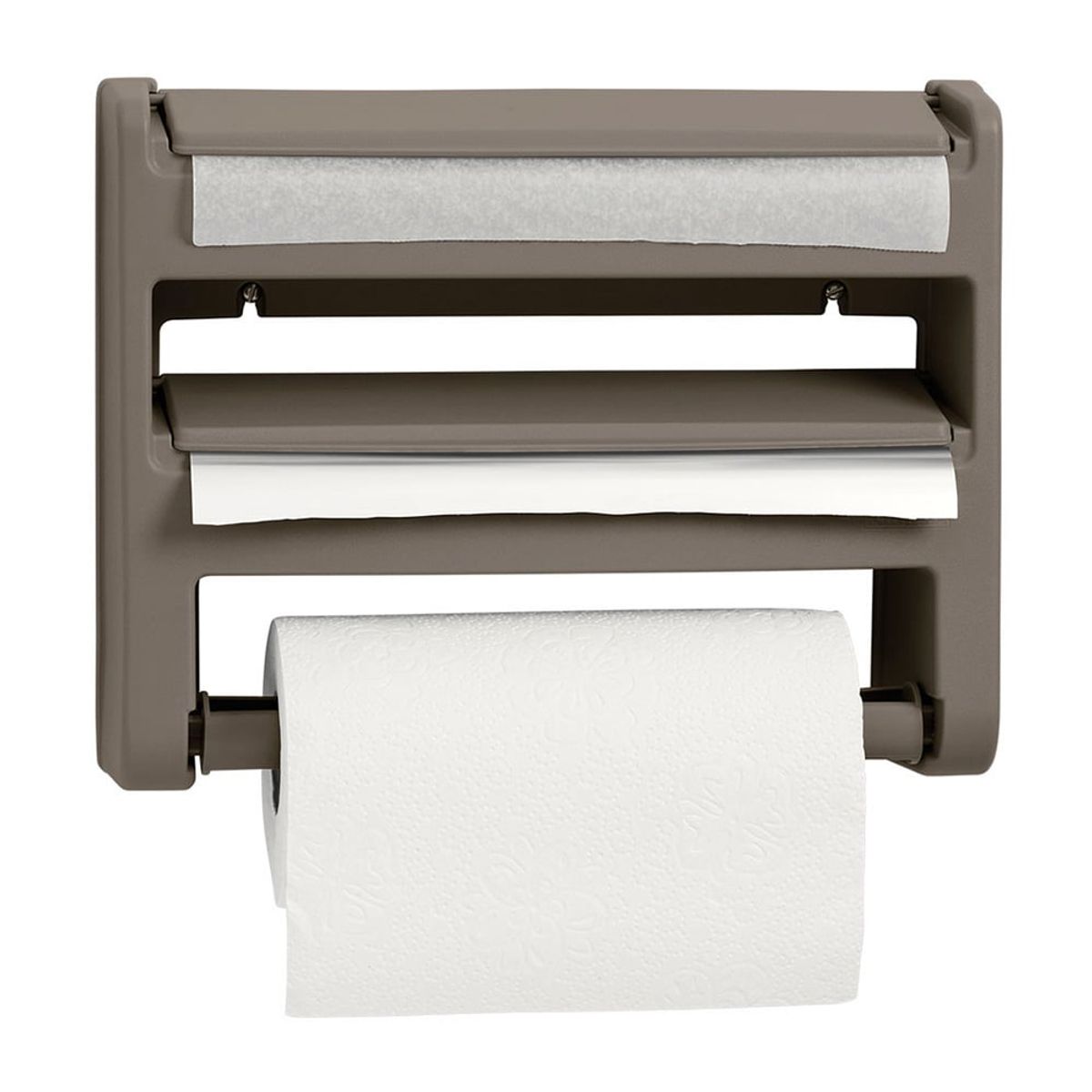 RIMAX - Portarrollo Rimax Triple Uso  Toallas de cocina Mocca