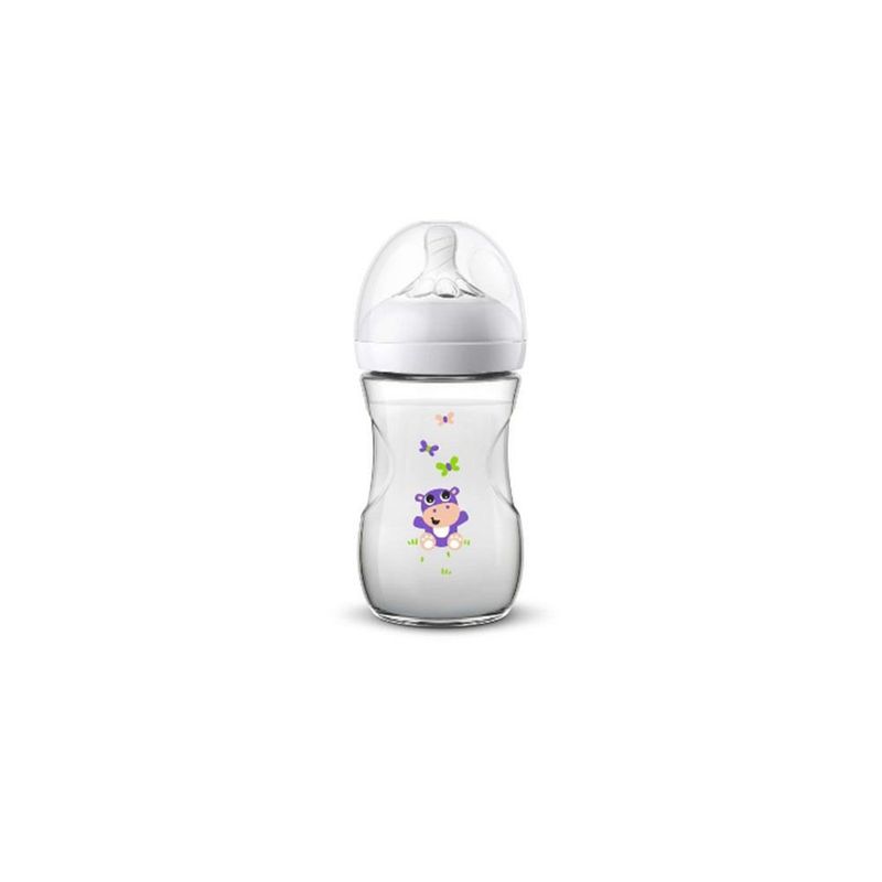 AVENT - BIBERON AVENT HIPOPOTAMO NATURAL 1M+ X 9OZ