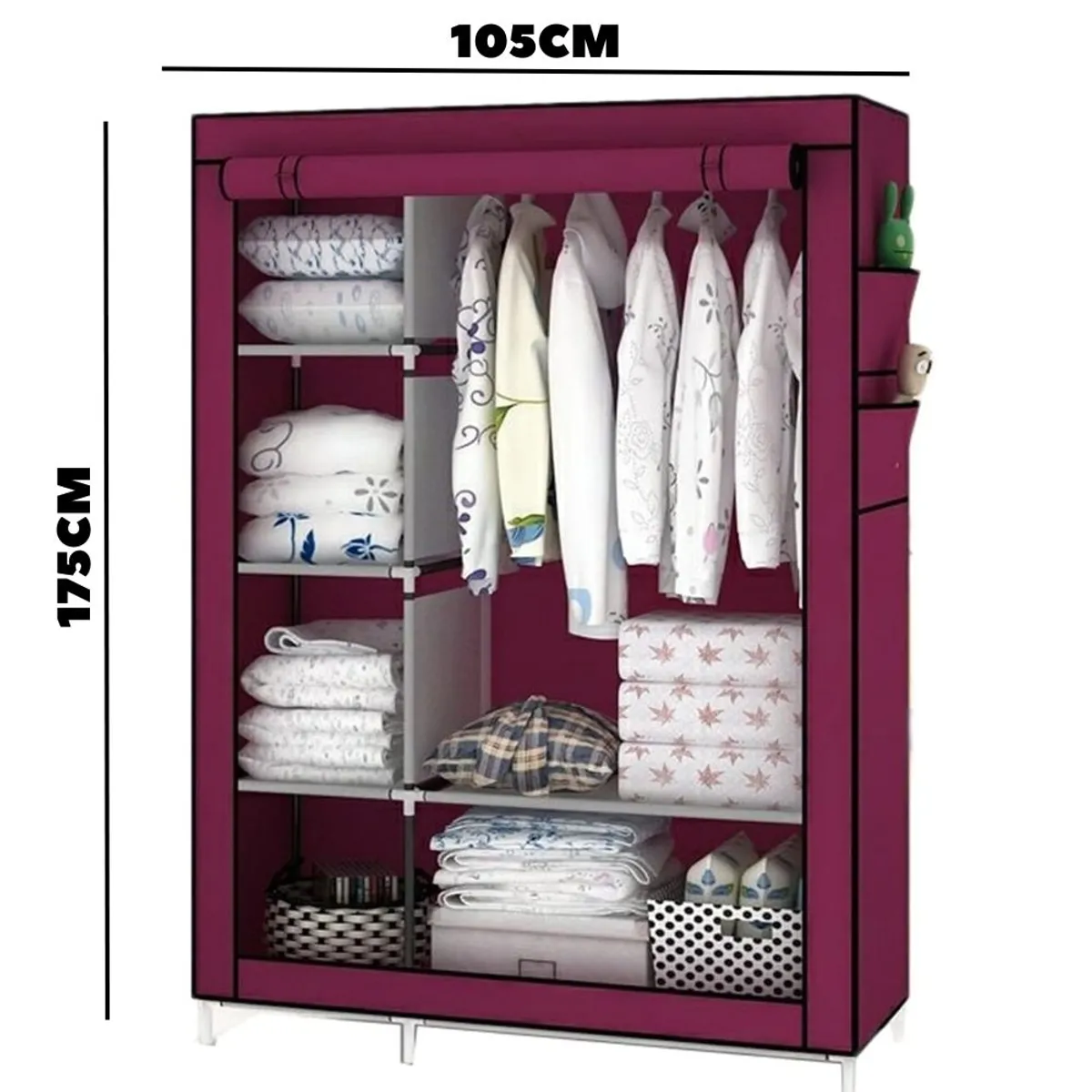 GENERICO - Closet Organizador De Ropa Desarmable 6 Estantes Model 88105_.