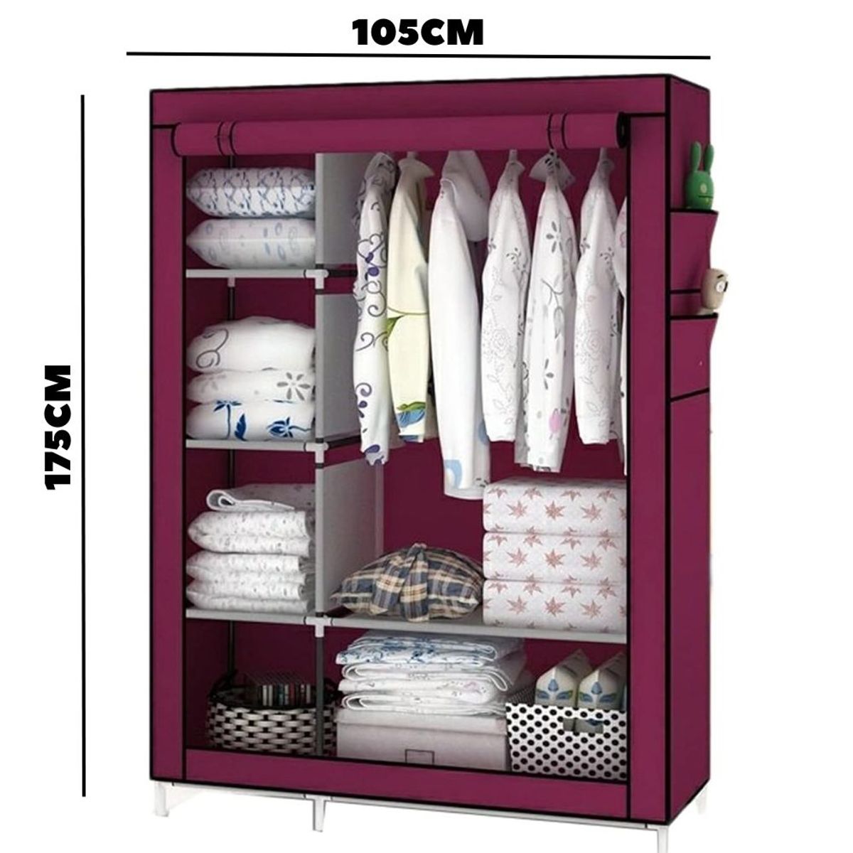 GENERICO - Closet Organizador De Ropa Desarmable 6 Estantes Model 88105_.