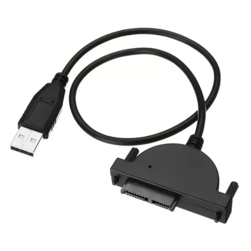 GENERICO - Cable Mini Sata A Usb 2.0 Para Unidad De Dvd 7+6 Pines