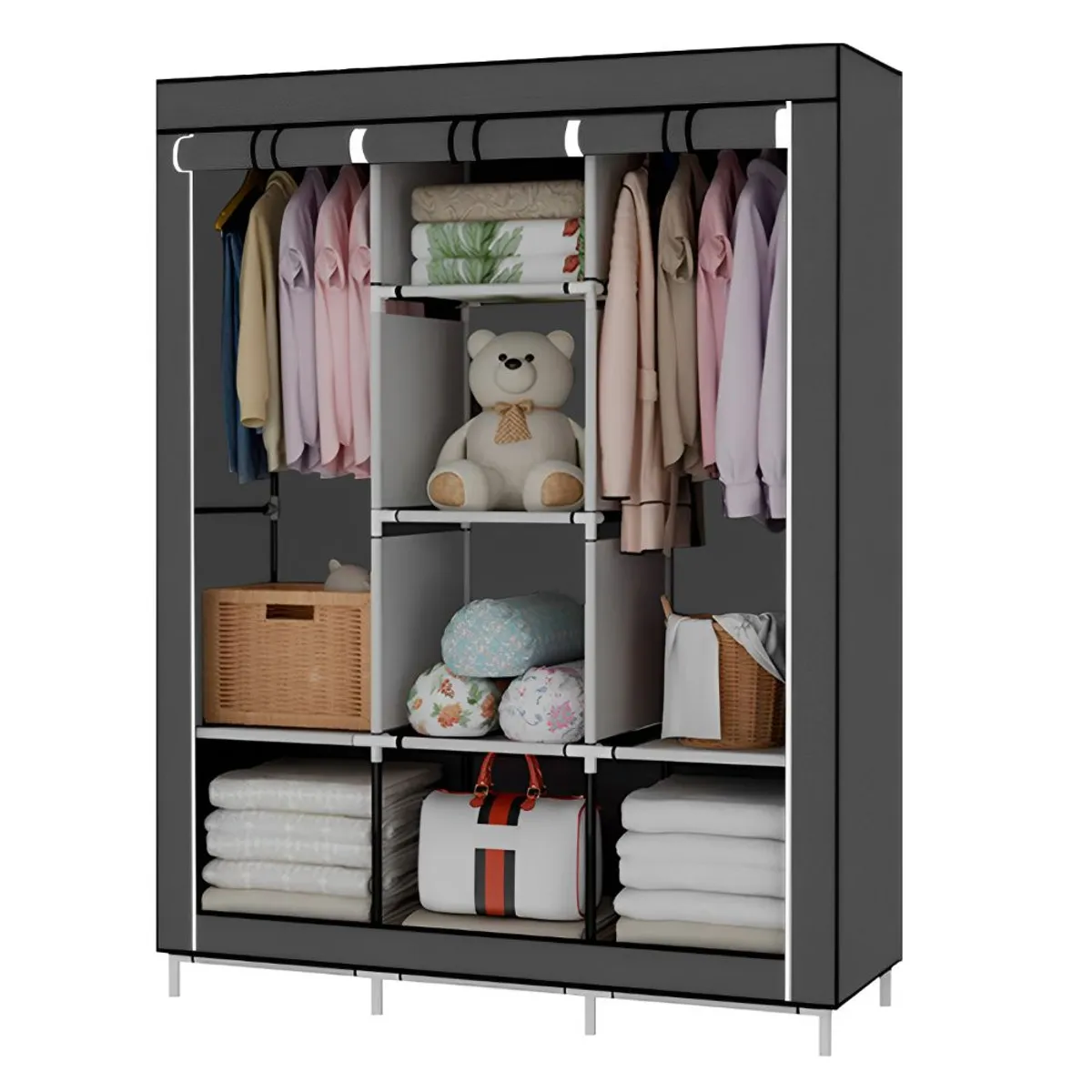 GENERICO - Closet Organizador De Ropa Desarmable 8 Estantes Model88130