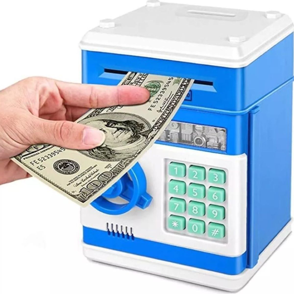 ZHOPI CO - Alcancia Electronica Roba Billetes Caja Fuerte Con Clave